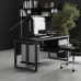 Стол компьютерный Kobor KO1-140/60 black/wood Стол компьютерный Kobor KO1-140/60 black/wood