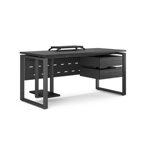 Стол компьютерный Kobor KO1-100/70 black/wood