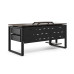 Стол компьютерный Kobor KO1-120/70 black/charlston