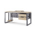 Стол компьютерный Kobor KO1-120/80 graphite/natural Стол компьютерный Kobor KO1-120/80 graphite/natural
