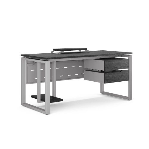 Стол компьютерный Kobor KO1-120/60 aluminum/wood
