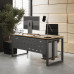 Стол компьютерный Kobor KO1-180/60 aluminum/natural Стол компьютерный Kobor KO1-180/60 aluminum/natural