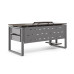 Стол компьютерный Kobor KO1-80/60 aluminum/charlston