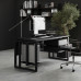 Стол компьютерный Kobor KO2-80/80 black/wood Стол компьютерный Kobor KO2-80/80 black/wood