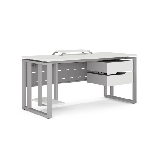 Стол компьютерный Kobor KO2-140/70 aluminum/premium Стол компьютерный Kobor KO2-140/70 aluminum/premium