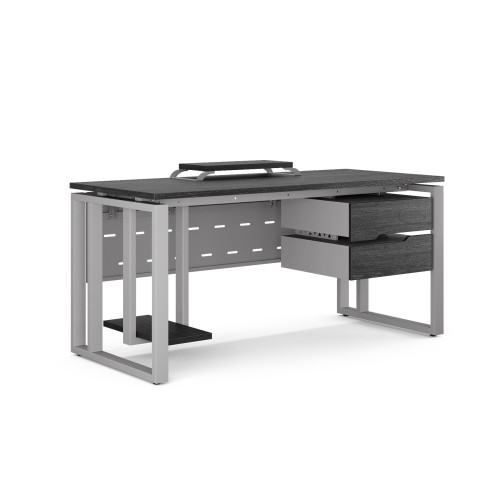 Стол компьютерный Kobor KO2-120/60 aluminum/wood Стол компьютерный Kobor KO2-120/60 aluminum/wood