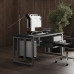 Стол компьютерный Kobor KO2-120/60 aluminum/wood Стол компьютерный Kobor KO2-120/60 aluminum/wood