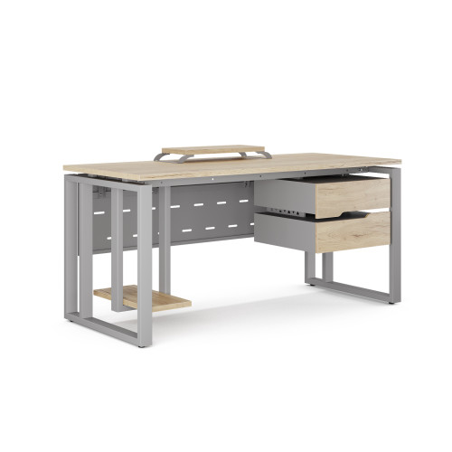 Стол компьютерный Kobor KO2-160/70 aluminum/natural