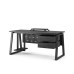 Стол компьютерный Kobor KTR-180/70 black/wood