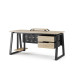 Стол компьютерный Kobor KTR-180/60 black/natural Стол компьютерный Kobor KTR-180/60 black/natural