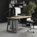 Стол компьютерный Kobor KTR-100/60 graphite/natural Стол компьютерный Kobor KTR-100/60 graphite/natural