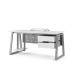 Стол компьютерный Kobor KTR-160/70 aluminum/premium Стол компьютерный Kobor KTR-160/70 aluminum/premium