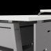Стол компьютерный Kobor KTR-160/80 aluminum/premium