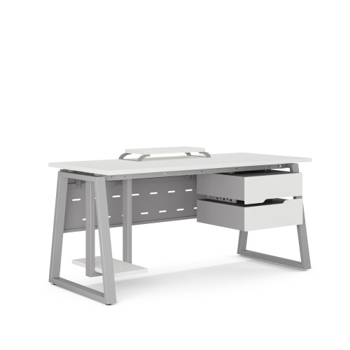 Стол компьютерный Kobor KTR-180/80 aluminum/premium