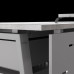 Стол компьютерный Kobor KTR-120/60 aluminum/chicago