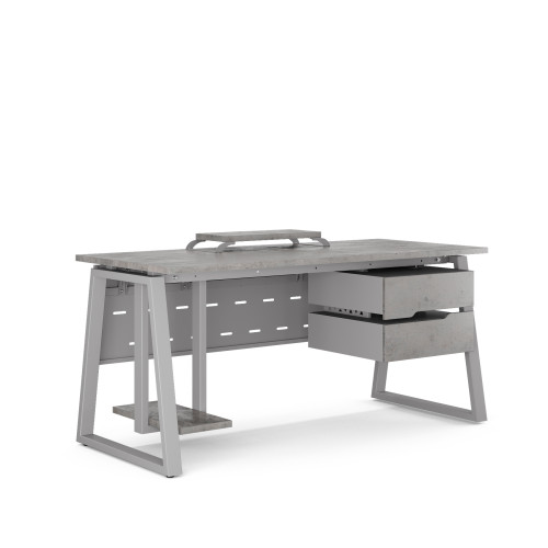 Стол компьютерный Kobor KTR-140/70 aluminum/chicago