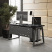 Стол компьютерный Kobor KTR-80/70 aluminum/wood Стол компьютерный Kobor KTR-80/70 aluminum/wood