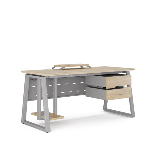 Стол компьютерный Kobor KTR-100/70 aluminum/natural