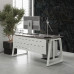 Стол компьютерный Kobor KTR-80/70 white/chicago Стол компьютерный Kobor KTR-80/70 white/chicago