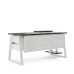 Стол компьютерный Kobor KTR-120/70 white/wood