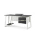 Стол компьютерный Kobor KTR-80/80 white/wood Стол компьютерный Kobor KTR-80/80 white/wood