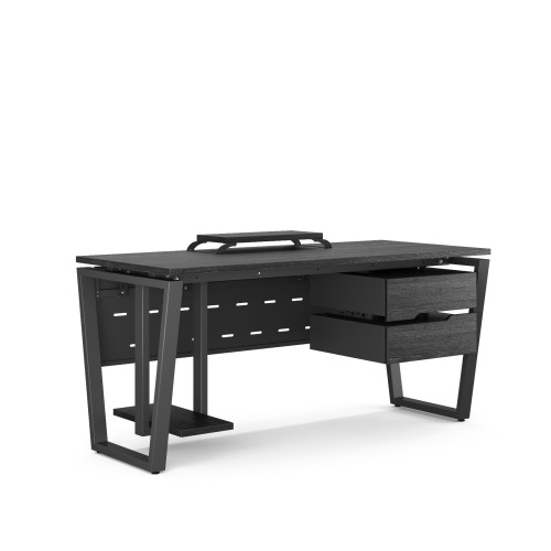 Стол компьютерный Kobor KOTR-80/80 black/wood