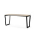 Стол компьютерный Kobor KOTR-80/80 black/natural Стол компьютерный Kobor KOTR-80/80 black/natural