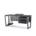 Стол компьютерный Kobor KOTR-100/80 graphite/wood Стол компьютерный Kobor KOTR-100/80 graphite/wood