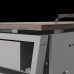 Стол компьютерный Kobor KOTR-100/70 aluminum/charlston
