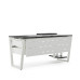 Стол компьютерный Kobor KOTR-100/60 white/wood
