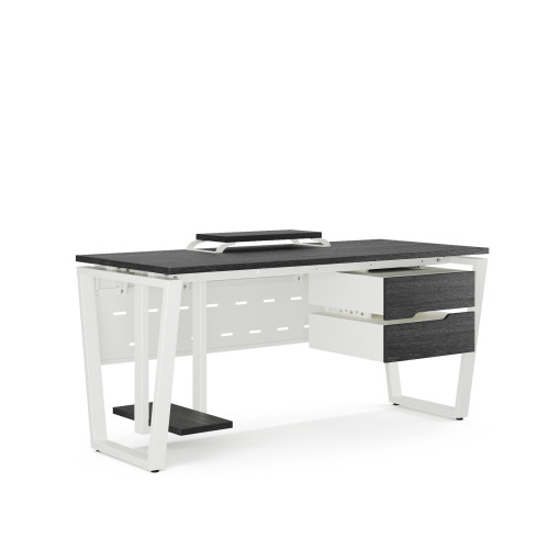 Стол компьютерный Kobor KOTR-120/80 white/wood Стол компьютерный Kobor KOTR-120/80 white/wood