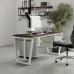 Стол компьютерный Kobor KOTR-140/80 white/charlston Стол компьютерный Kobor KOTR-140/80 white/charlston