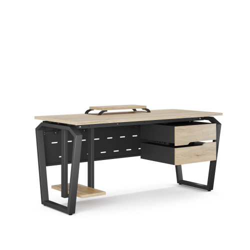 Стол компьютерный Kobor KTB-80/80 black/natural Стол компьютерный Kobor KTB-80/80 black/natural