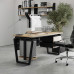 Стол компьютерный Kobor KTB-80/80 black/natural Стол компьютерный Kobor KTB-80/80 black/natural