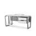 Стол компьютерный Kobor KTB-120/80 aluminum/premium