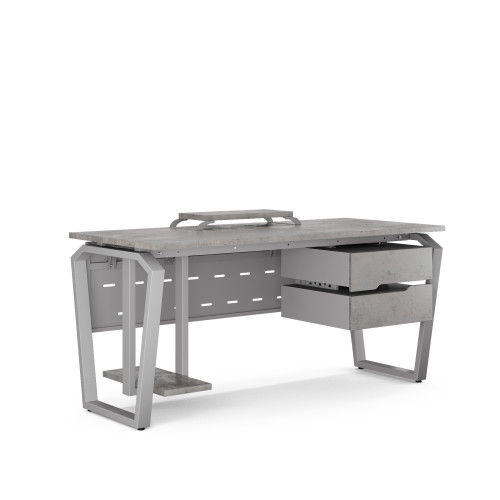 Стол компьютерный Kobor KTB-140/60 aluminum/chicago