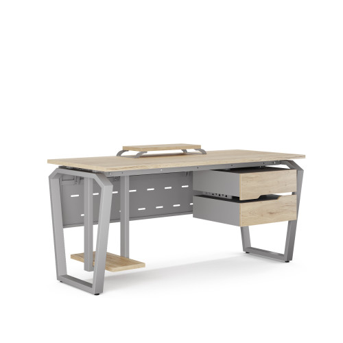 Стол компьютерный Kobor KTB-180/70 aluminum/natural Стол компьютерный Kobor KTB-180/70 aluminum/natural