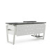 Стол компьютерный Kobor KTB-140/80 white/wood