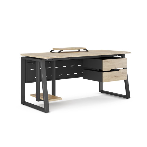 Стол компьютерный Kobor KTS1-160/80 black/natural