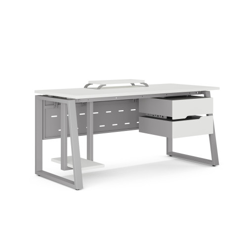 Стол компьютерный Kobor KTS1-120/60 aluminum/premium Стол компьютерный Kobor KTS1-120/60 aluminum/premium