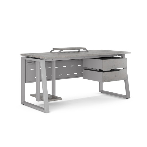 Стол компьютерный Kobor KTS1-80/70 aluminum/chicago