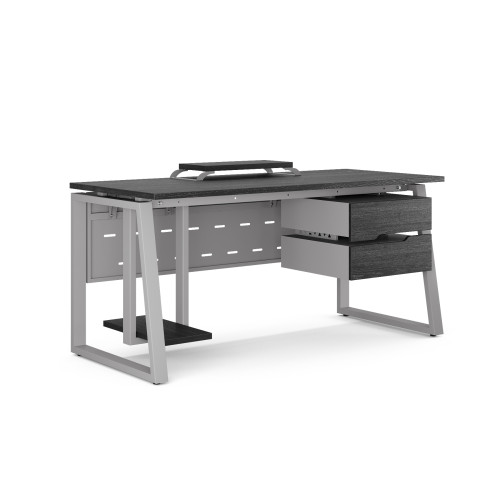 Стол компьютерный Kobor KTS1-100/70 aluminum/wood