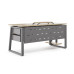 Стол компьютерный Kobor KTS1-180/70 aluminum/natural