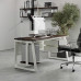 Стол компьютерный Kobor KTS1-160/60 white/charlston Стол компьютерный Kobor KTS1-160/60 white/charlston