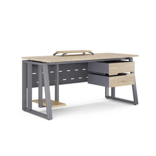 Стол компьютерный Kobor KTS2-180/80 graphite/natural Стол компьютерный Kobor KTS2-180/80 graphite/natural