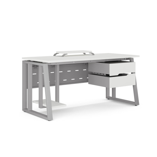 Стол компьютерный Kobor KTS2-100/70 aluminum/premium Стол компьютерный Kobor KTS2-100/70 aluminum/premium