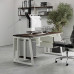 Стол компьютерный Kobor KTS2-100/70 white/charlston Стол компьютерный Kobor KTS2-100/70 white/charlston