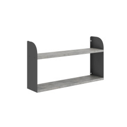Полка Kobor S1-80/20 black/chicago Полка Kobor S1-80/20 black/chicago