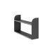 Полка Kobor S1-100/20 black/wood