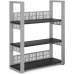 Стеллаж открытый Kobor SО3-80/36 aluminum/wood Стеллаж открытый Kobor SО3-80/36 aluminum/wood